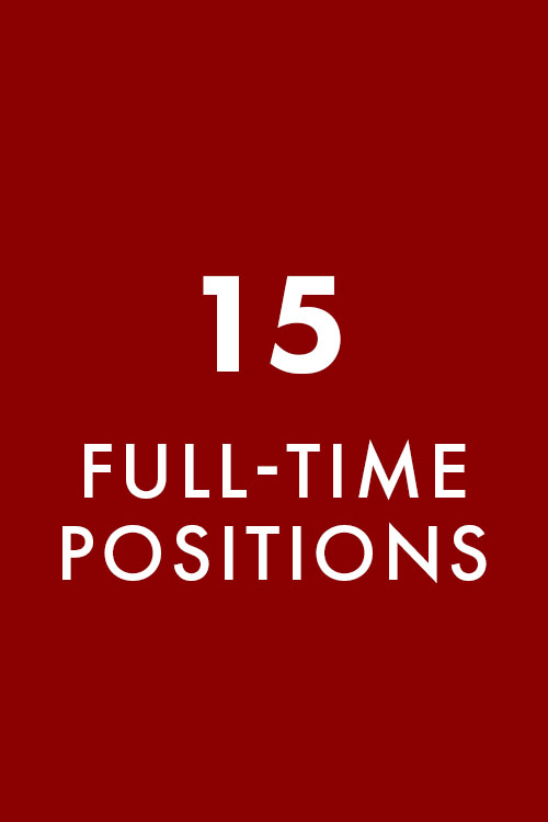 15 full-time positions