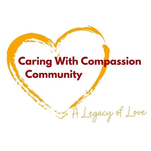 Logo Caring With Compassion Community A Legacy of Love
